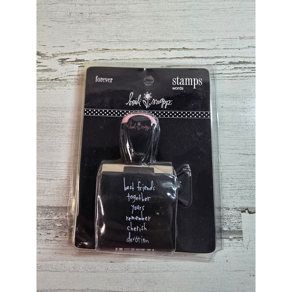 Heidi Swapp Forever Word‎ Roller Stamp HS63909 Best Friends Together Cherish NEW